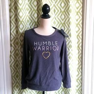 Chaser Humble Warrior Long Sleeve Pullover Sz L